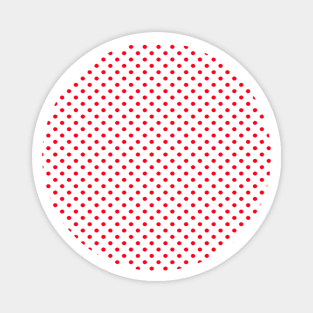 Red dots pattern Magnet